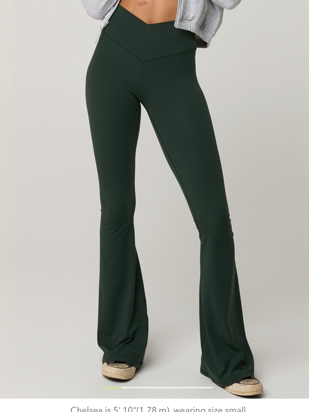 Aerie offline green flare active pants